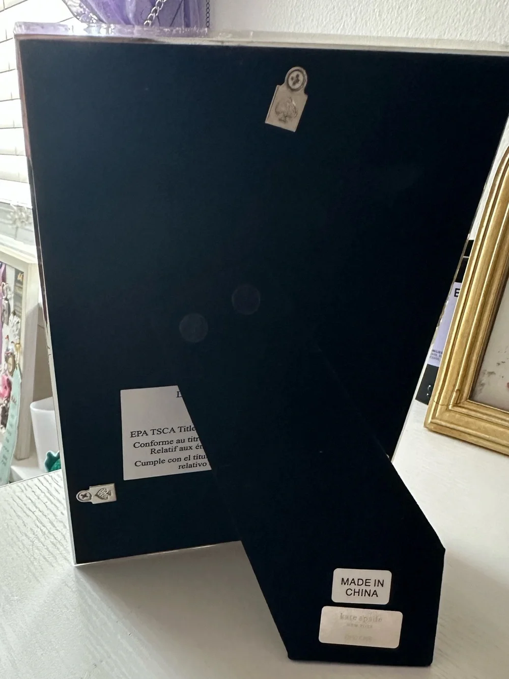 kate spade Silver Glitter Rectangle Photo Frame